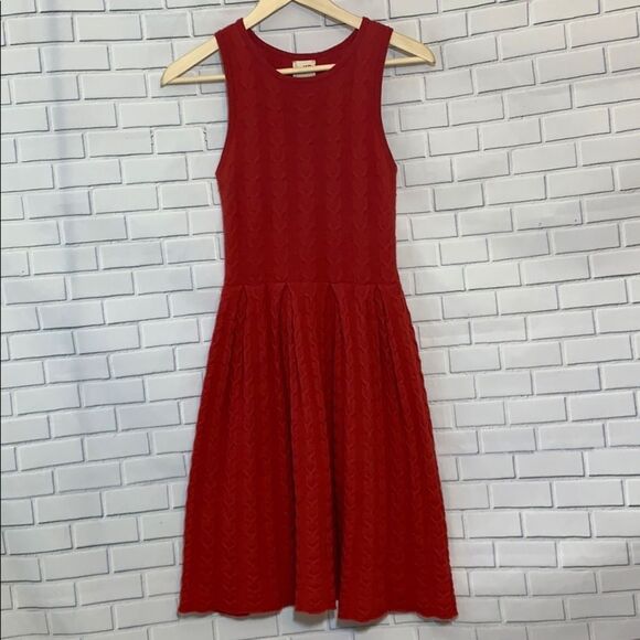 Anthropologie Dresses & Skirts - Anthro Far Away From Close Red Knit Dress …